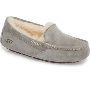 GRAY UGG ANSLEY SLIPPERS